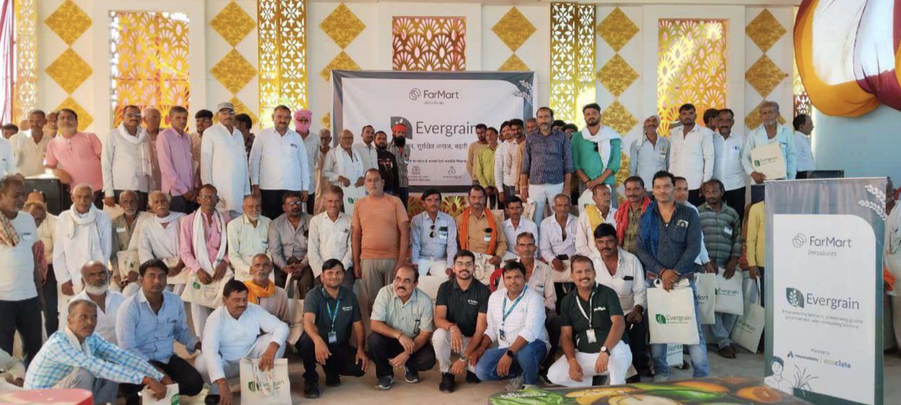 FarMart team and partners at an on-ground Evergrain launch event